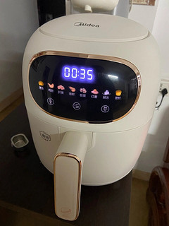美的Midea 3.0L智能互聯(lián)雙重快速加熱可拆洗空氣炸鍋3.0L「MF-KZ30P206太空艙」